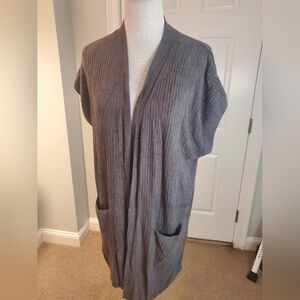 Barefoot Dreams Cozy Chic Ultra Lite Ribbed Vest, Carbon